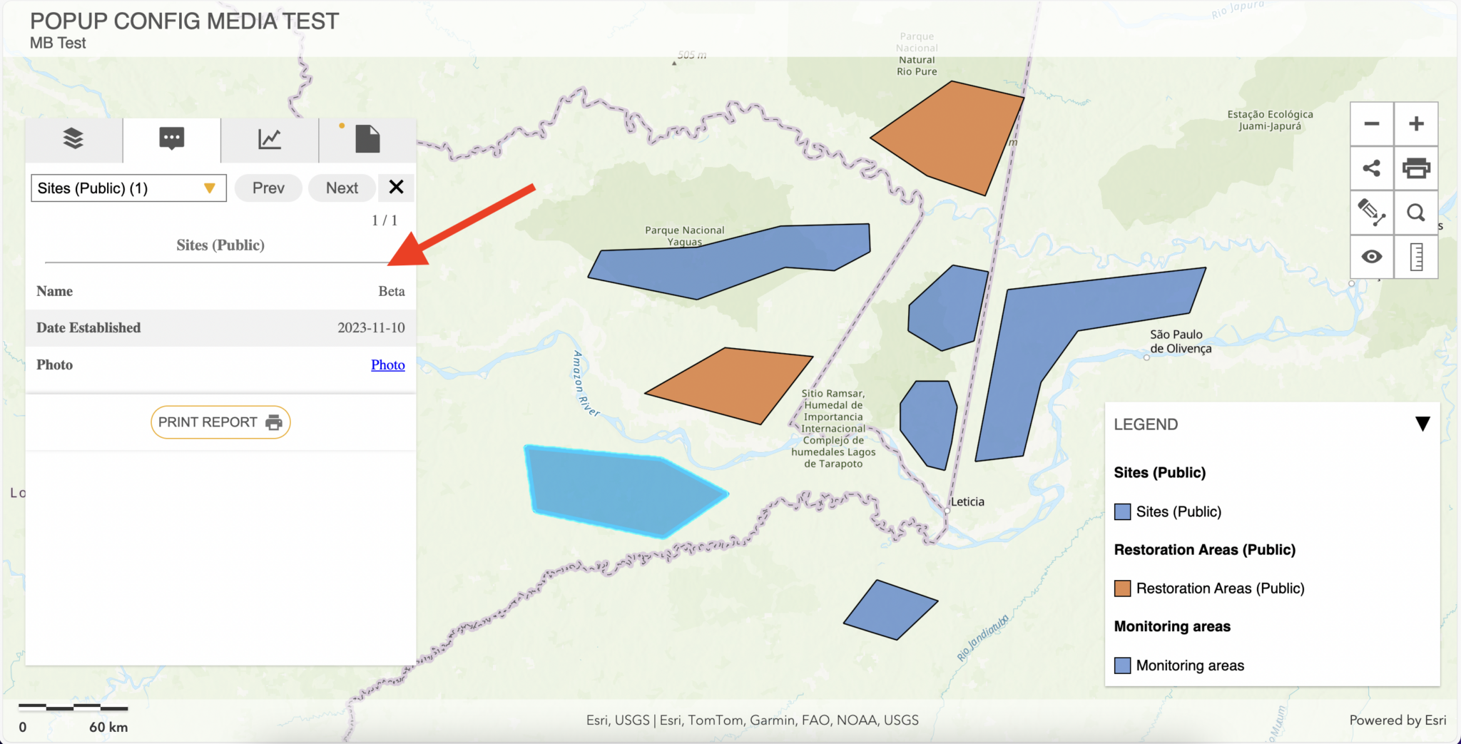 Configure Pop-ups - Mapbuilder