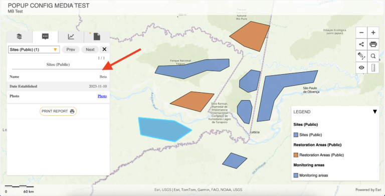 Configure pop-ups - MapBuilder
